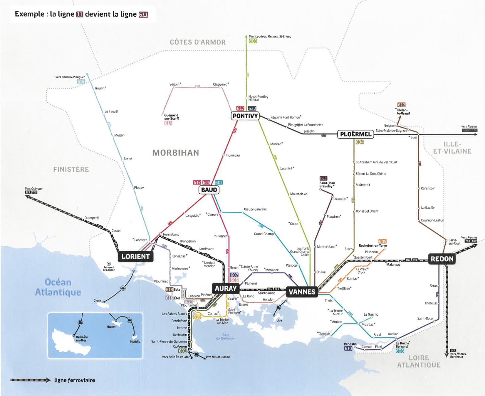 1er septembre : Changement de numérotation des lignes BreizhGo interurbaines