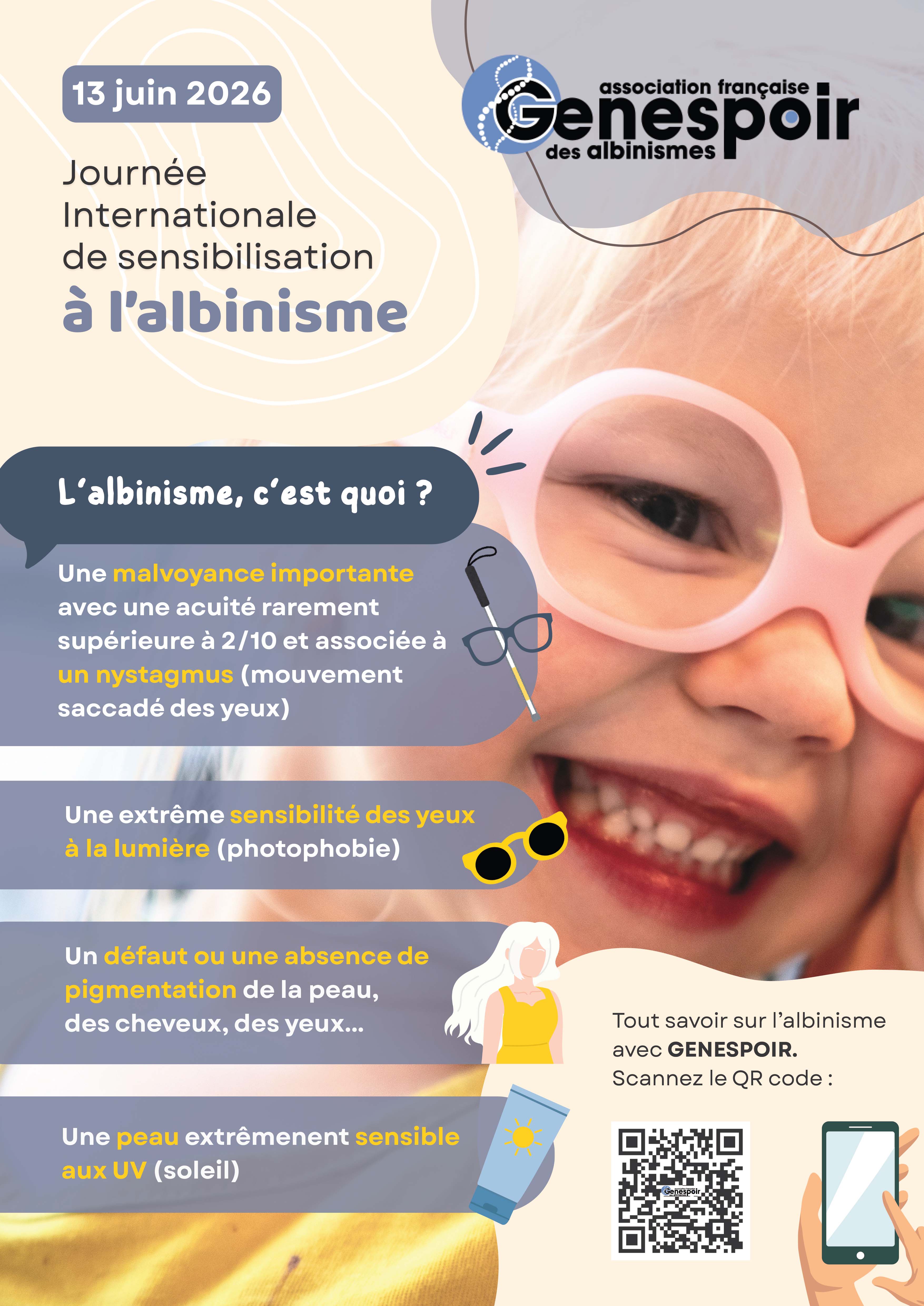 Samedi 13 juin : journée internationale de sensibilisation à l’albinisme